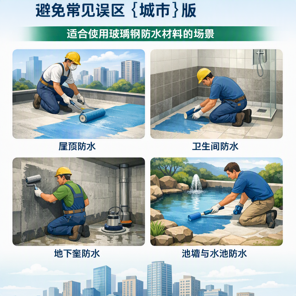 玻璃钢防水材料施工注意事项,避免常见误区 延边 版