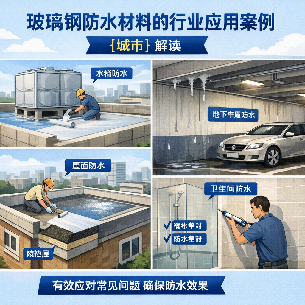玻璃钢防水材料的行业应用案例,延边解读