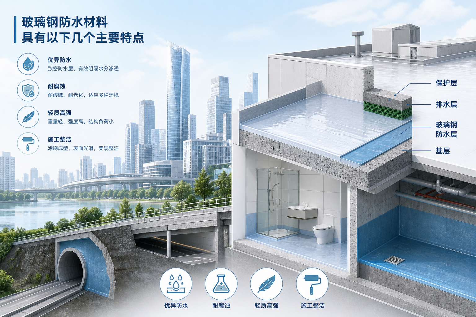 2023年玻璃钢防水材料市场趋势分析,关注 延边 发展